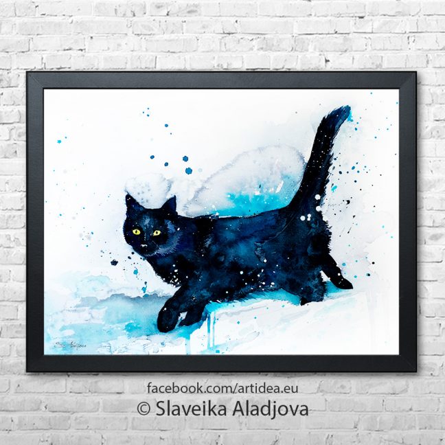 Картина черна котка Картина - Черна котка