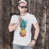 T-shirt-4 Тениска с ананас, акварел от художника Славейка Аладжова