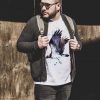 Тениска с орел рибар, акварел от художника Славейка Аладжова