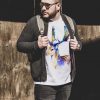 Тениска с елен лопатар, акварел от художника Славейка Аладжова