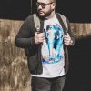 Тениска с азиатски слон, акварел от художника Славейка Аладжова