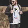 тениска с пингвин 4 Тениска със северен качулат пингвин, акварел от художника Славейка Аладжова