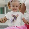Детска тениска със сърна, акварел от художника Славейка Аладжова