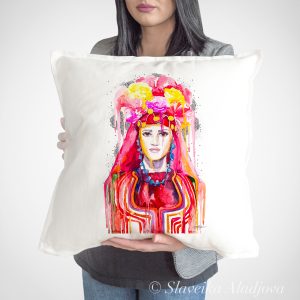 декоративна възглавница мома тракийска