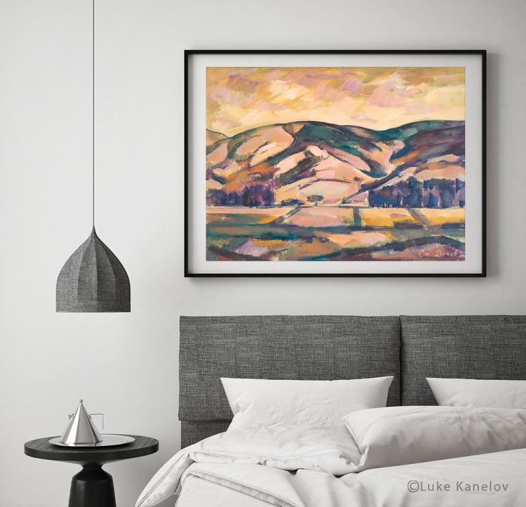 16Print-16 Картина пейзаж Край река Места