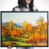 Картина пейзаж Огнена есен