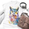 Тениска с бухал Тениска с бухал, акварел от художника Славейка Аладжова