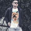 Тениска с кеърн териер, акварел от художника Славейка Аладжова