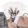 T-shirt-15 Тениска със сръндак, акварел от художника Славейка Аладжова