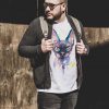 Тениска с котка сфинкс, акварел от художника Славейка Аладжова