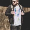 тениска с лама Тениска с лама, акварел от художника Славейка Аладжова
