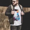 Тениска с каракара, акварел от художника Славейка Аладжова