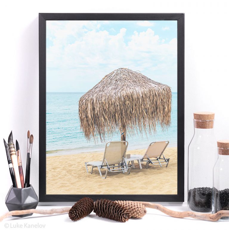 2print Релакс под плажния чадър - морска пейзажна фотография