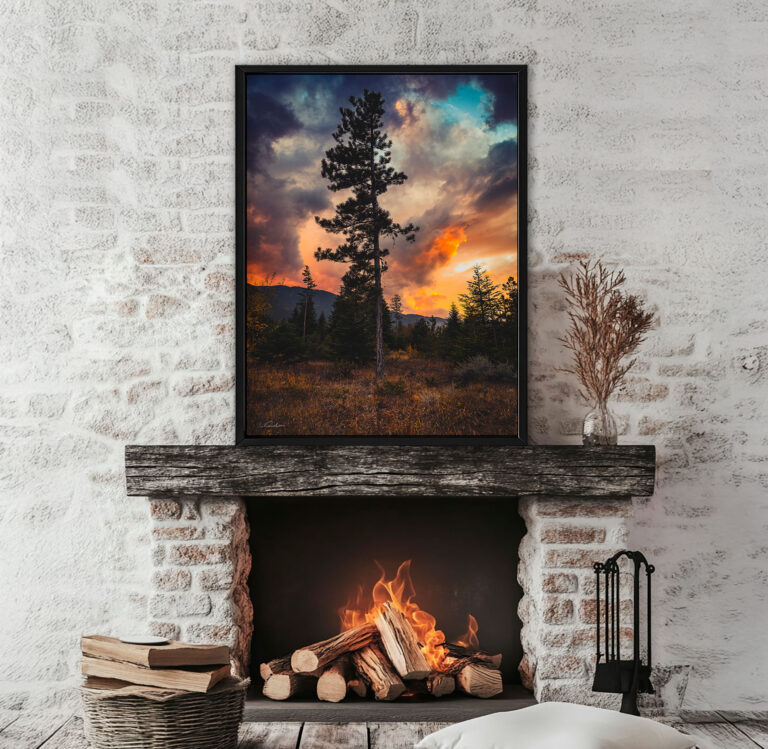Пейзажна фотография - драматичен залез след буря