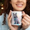 Чаша Котка британска късокосместа - художник Славейка Аладжова