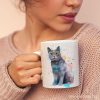 Чаша Котка британска късокосместа - художник Славейка Аладжова
