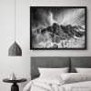 мъгла зимна планина пейзажна фотография