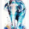 Asian Elephant watercolor 8 слон