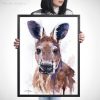 Red kangaroo watercolor 5 Ръждиво кенгуру