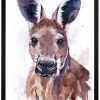 Red kangaroo watercolor 6 Ръждиво кенгуру