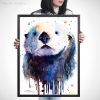 Sea Otter watercolor 5 Морска видра