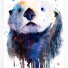 Sea Otter watercolor 8 Морска видра