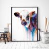 Cow watercolor 3 Крава