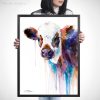 Cow watercolor 5 Крава