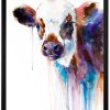 Cow watercolor 6 Крава