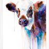 Cow watercolor 8 Крава