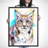 Eurasian lynx watercolor 5 Рис