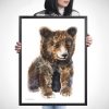 Картина за детска стая със кафяво мече Картина за детска стая със кафяво мече