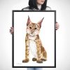 Картина за детска стая със рисче Картина за детска стая със рисче