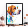 9prints Английски пойнтер, Куче, акварелна картина, художник Славейка Аладжова