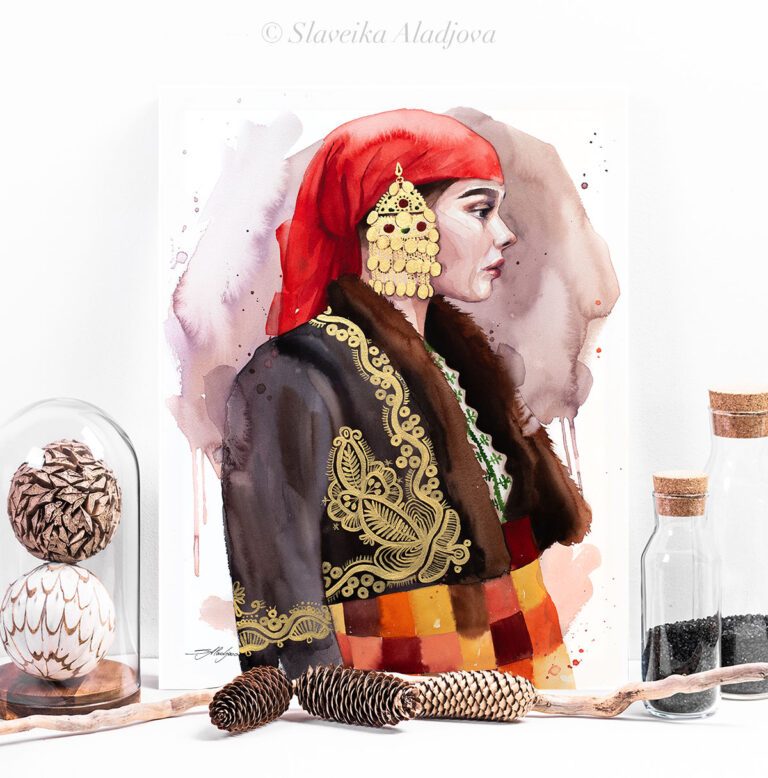 Картина "Родопска носия" лимитирано издание "Limited Edition"