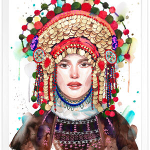 Картина "Традиционна булчинска носия от Плевенско" лимитирано издание "Limited Edition"